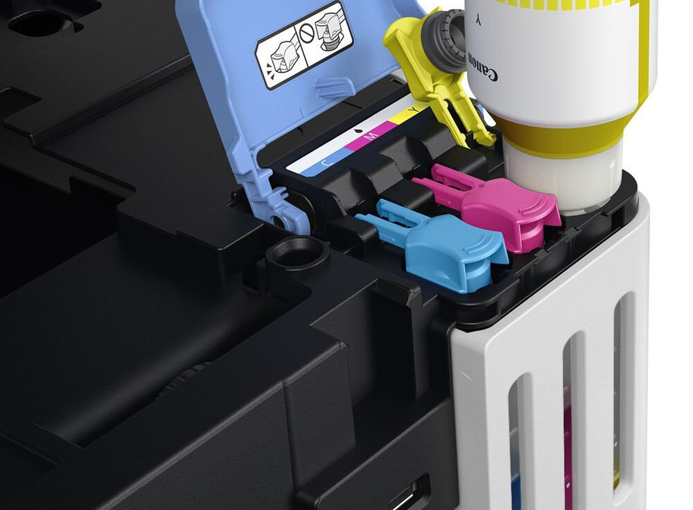 Urządzenie wielofunkcyjne CANON Maxify GX5540 Druk w kolorze, Automatyczny druk dwustronny, Wi-Fi zbliżenie na okienko z poziomem atramentu wskaźnik atramentu z przodu kontrola zużycia