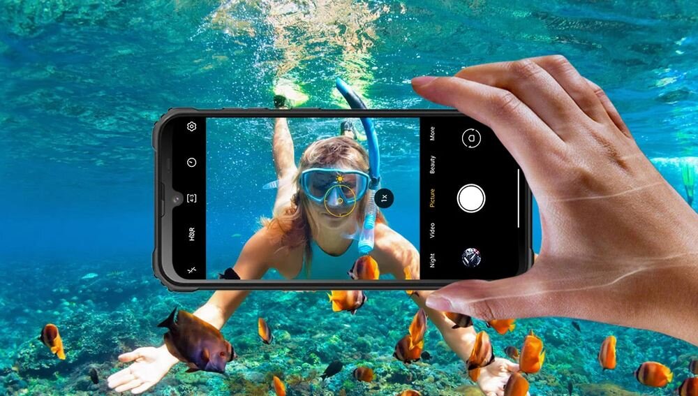 Blackview BV5300 Pro aparat 13MP Sony IMX258 tryb podwodny HDR panorama zdjęcia smartfon