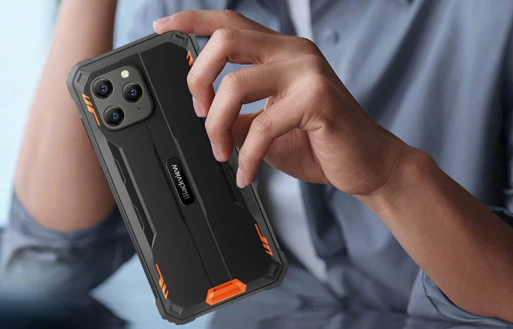 Blackview BV5300 Pro solidna obudowa matowe wykończenie wygodny chwyt wytrzymały telefon outdoor