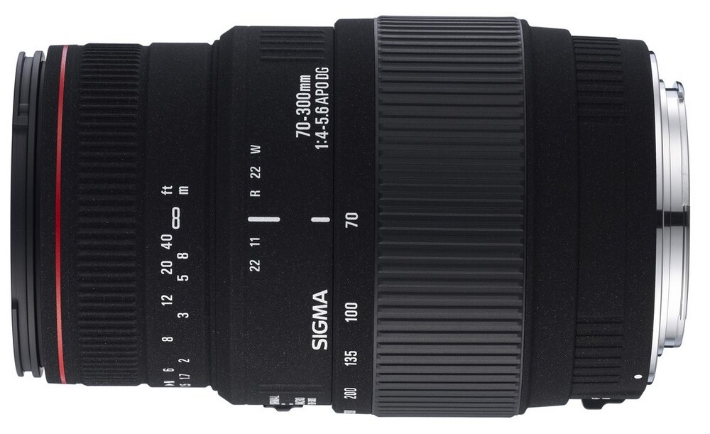 Obiektyw SIGMA 70-300-4-5.6 APO DG Macro ogniskowa AF mocowanie przysłona zdjęcia