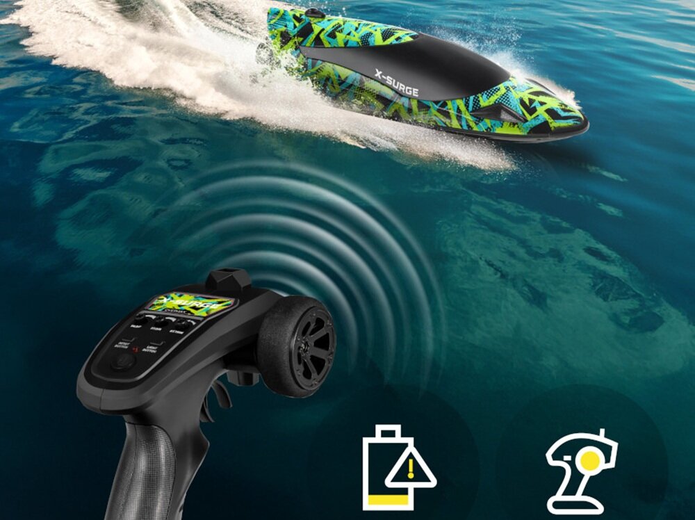 Łódź zdalnie sterowana OVERMAX X-Surge kontrola pilota, kontroler, bateria