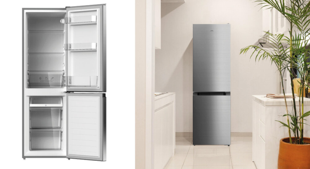 LODÓWKA ETA 275590010E wizualizacja kuchnia zamknięta lodówka front rośliny doniczka kompaktowe wymiary 150x47x51,1 cm ograniczona przestrzeń wygląd energooszczędność funkcjonalność wygodne przechowywanie niezawodne przechowywanie żywność codzienne użytkowanie
