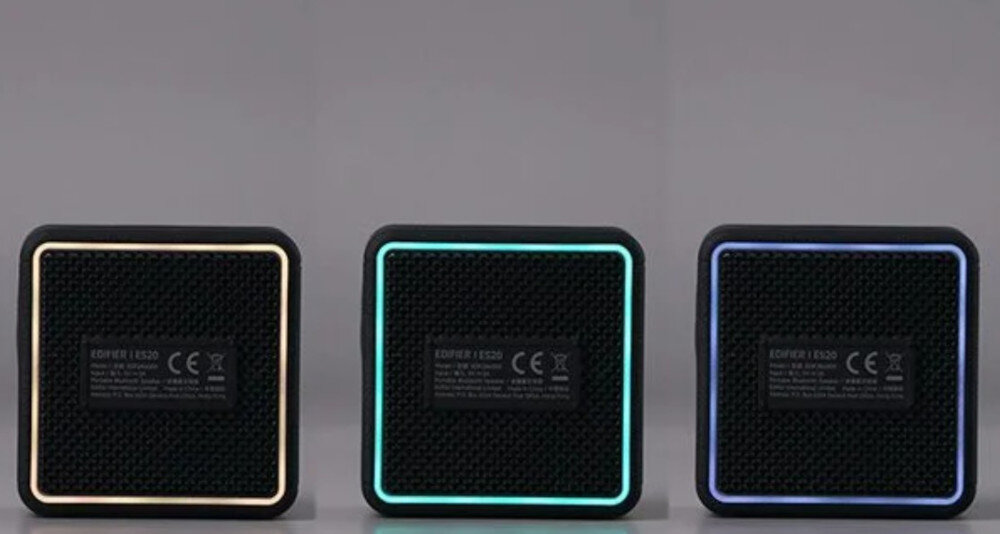 Głośnik mobilny EDIFIER ES20 oświetlenie LED tryby światła, trzy głośniki z różnym podświetleniem