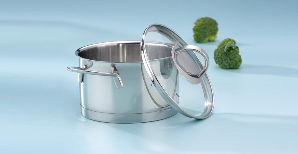 Garnek KELA Cailin KE-10959 wykonanie stal nierdzewna krawędź bez rozlewania wszystkie kuchenki gazowe elektryczne indukcyjne ceramiczne Uniwersalne dno szklana pokrywka szybsze gotowanie stal nierdzewna mycie ręczne