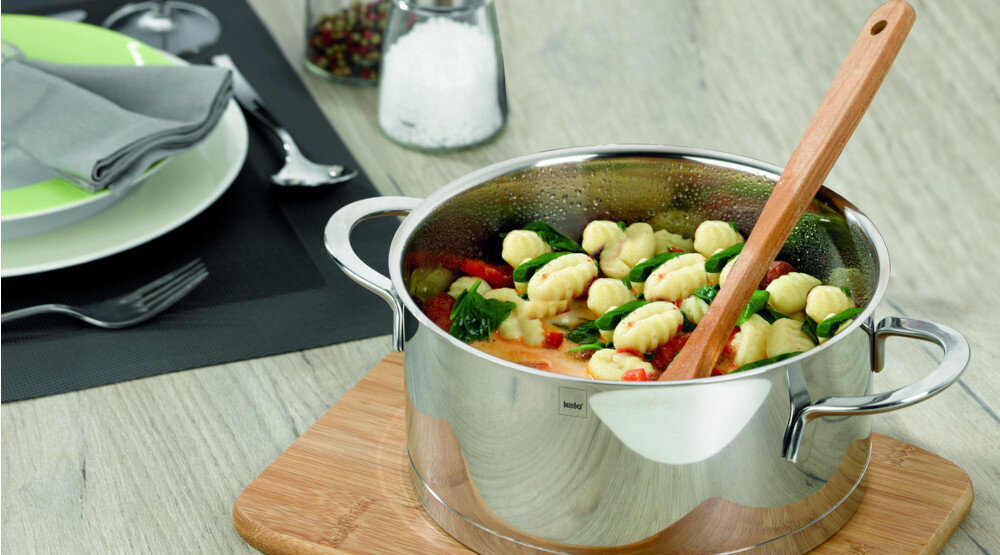 Garnek KELA Cailin KE-10959 szklana pokrywka szybsze gotowanie stal nierdzewna mycie ręczne