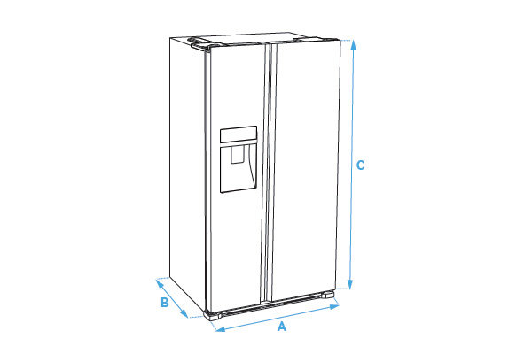 Samsung Lodowka Rysunek Techniczny Showcase Rh58k6697sl