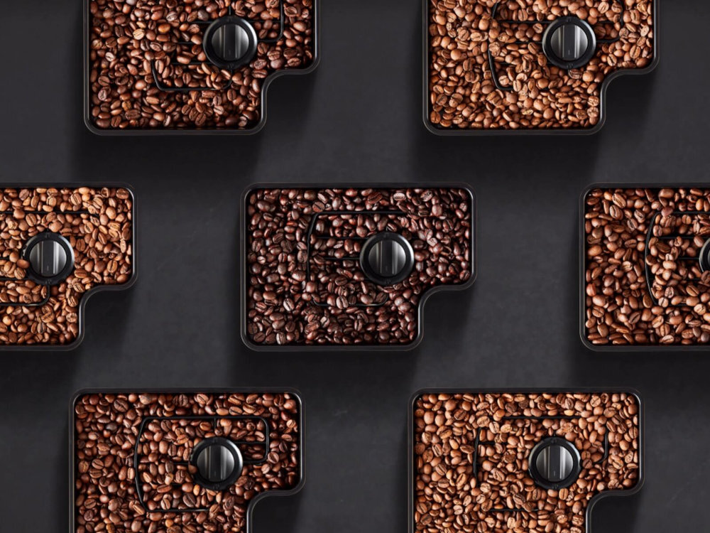 Pojemnik na kawę KITCHENAID KESRBHF Łatwe wyjmowanie Mechanizm „przekręć i podnieś” bez użycia siły