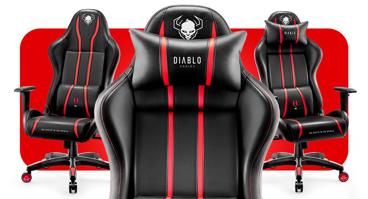 DIABLO CHAIRS X-One 2.0 Small - zbliżenie na fotel w trzech kadrach