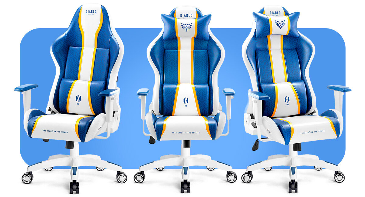 DIABLO CHAIRS X-One 2.0 Small wielogodzinnej pracy pracy, nauki i gry - fotel z trzech kadrów