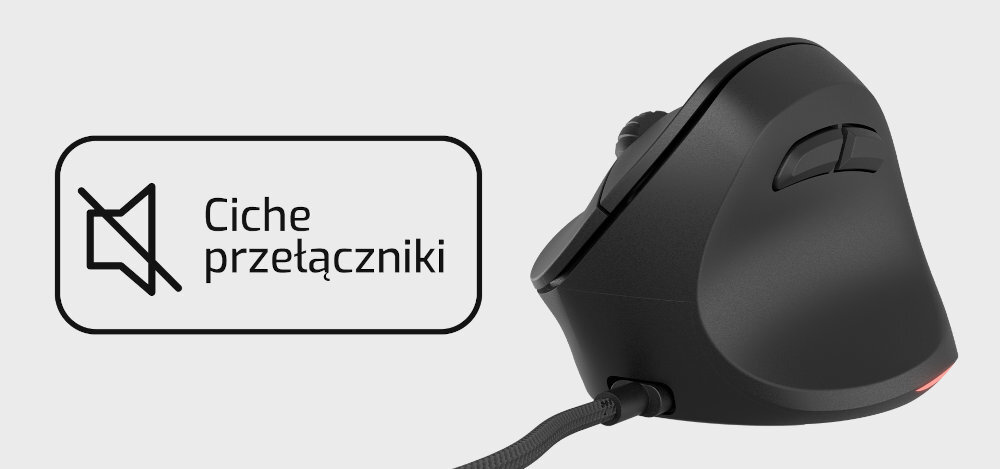 NATEC Crake 2 Pro przyciski główne typu silent biura domu