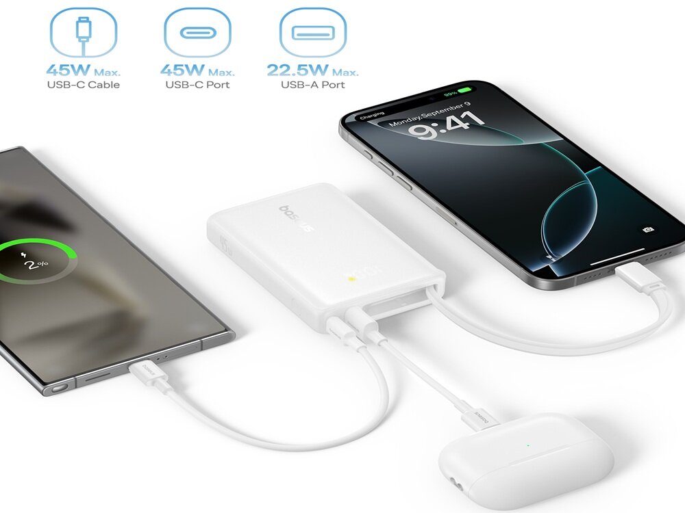 Powerbank Baseus PicoGo Digital Display w użyciu