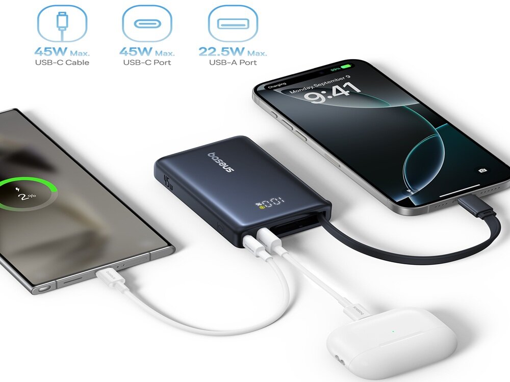 >Powerbank Baseus PicoGoD w użyciu