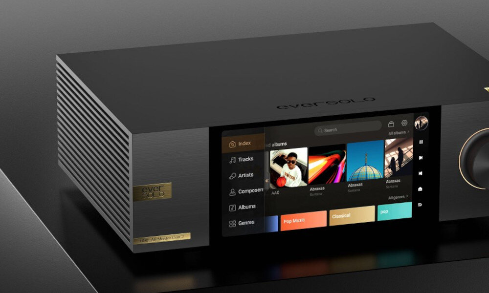 Streamer odtwarzacz sieciowy EVERSOLO DMP-A6 Master Edition Gen 2 - Spersonalizowana biblioteka muzyczna, hybrydowe listy odtwarzania, aplikacja Eversolo, urządzenie pod skosem na czanym blacie