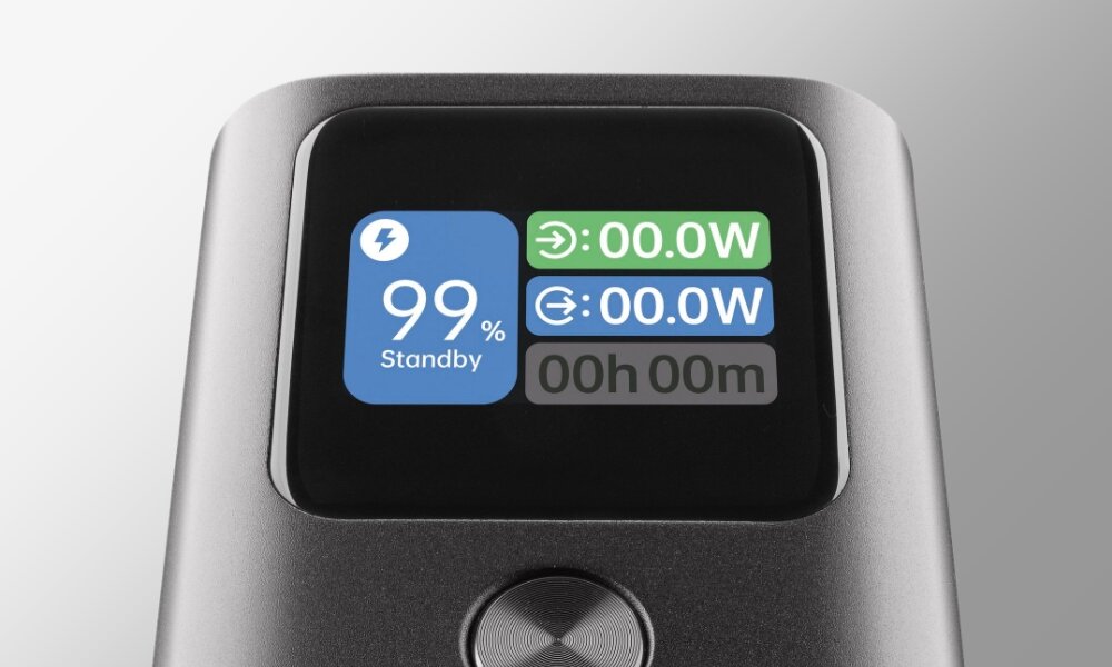 Powerbank CELLULARLINE Ultron 10000 mAh 30W  wyświetlacz LCD informacje poziom naładowania