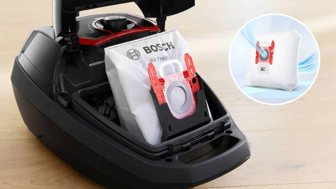 Odkurzacz BOSCH Serie 8 ProPower BGL8POW3A Duży worek na kurz XXL pojemność ułatwia codzienne sprzątanie odkurzanie