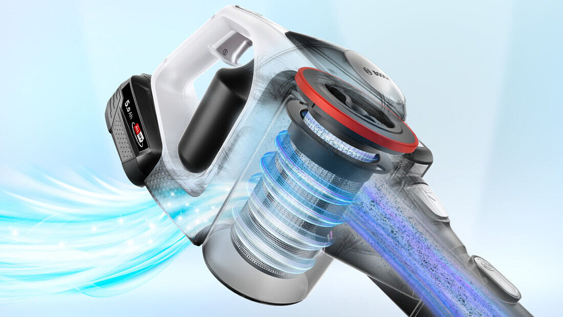 Odkurzacz BOSCH Unlimited 8 BCS8215HYG System filtracji System filtracji HEPA Kombinacja filtrów filtr siatkowy ze stali nierdzewnej łatwe i higieniczne czyszczenie test zgodność norma