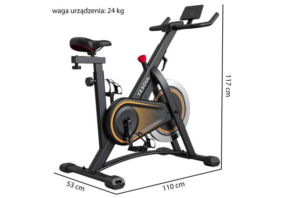 Rower spinningowy YESOUL A1 Czarny 