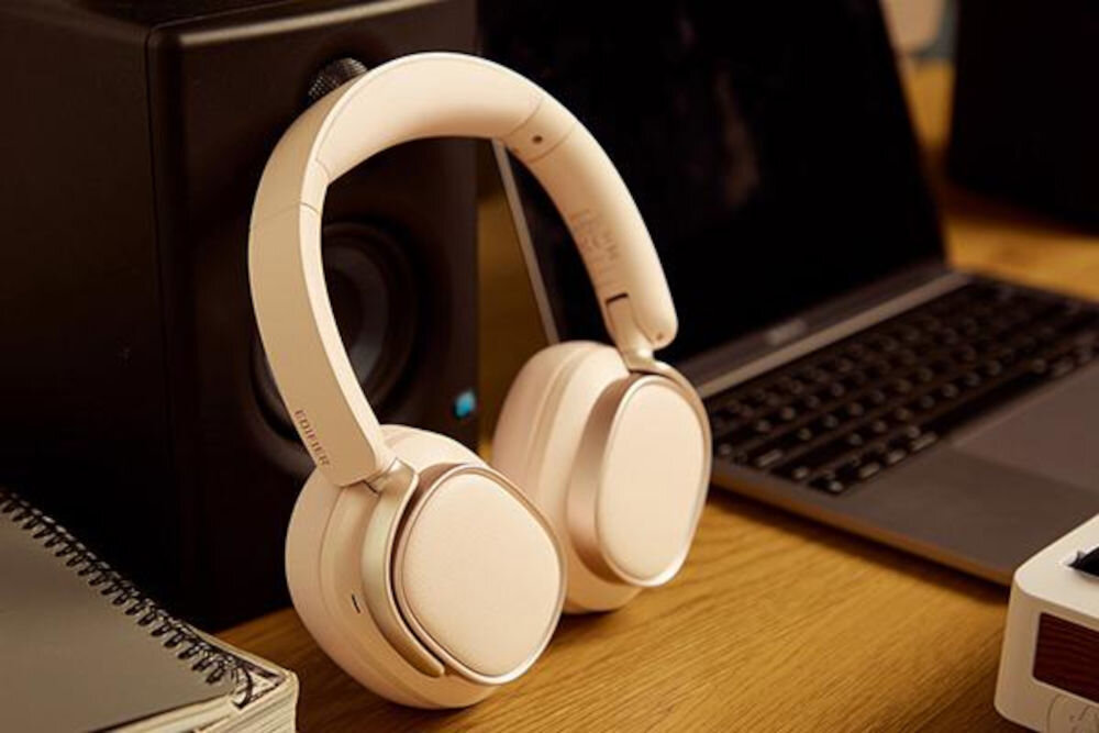 Słuchawki EDIFIER ES850NB ANC Bluetooth 5.4 multipoint connection Touch-to-chat przyciski silikonowe, słuchawki nauszne oparte o głośnik