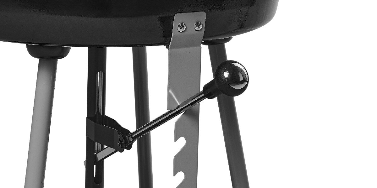 Grill ogrodowy węglowy ACTIVA Hebefix 10560 Okrągły, Misa, ciepło, równomierność, konstrukcja, Mechanizm regulacji wysokości rusztu w grillu.
