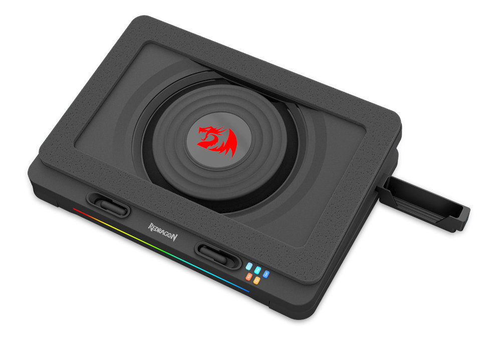 REDRAGON WINDSEEKER trzy poziomy prędkości wentylatora Przełączanie między trybami Cichy tryb maksymalna prędkość grania czy obróbki grafiki