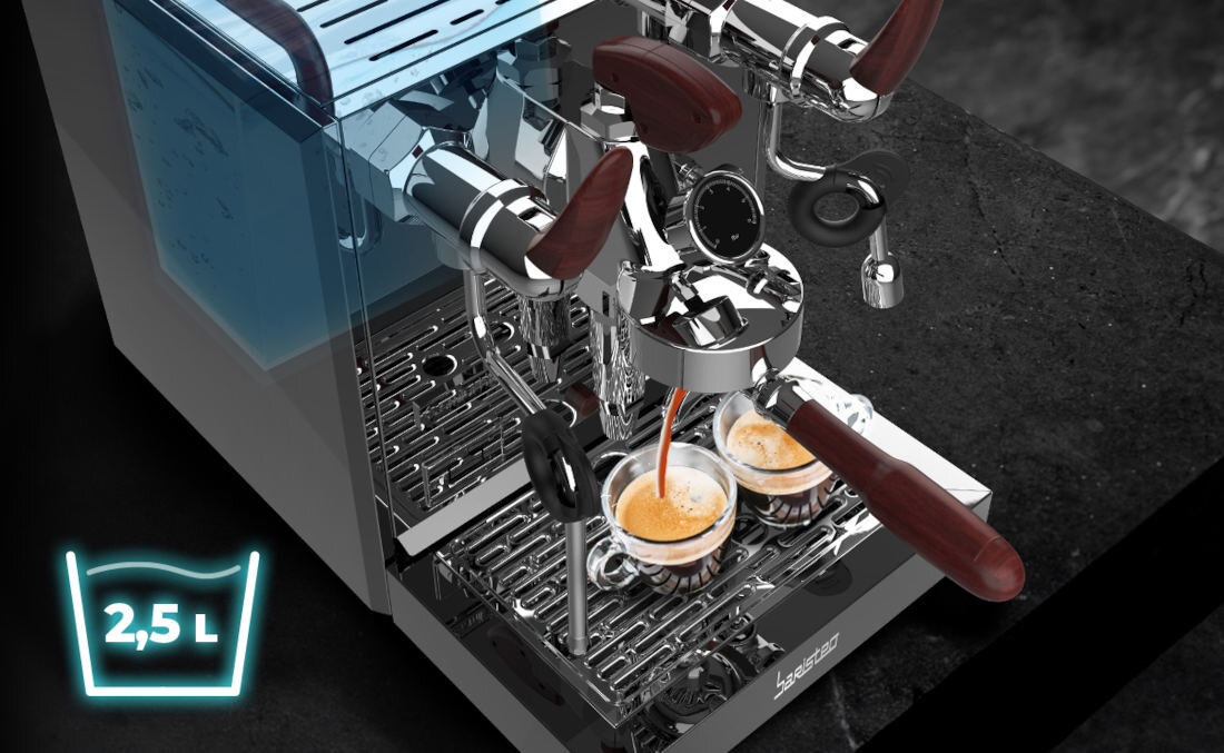 Ekspres CECOTEC Baristeo Excelsa Duży, wyjmowany zbiornik wody pojemność czujnik poziomu możliwości podłączenie do instalacji wodociągowej kawa komfort wygoda