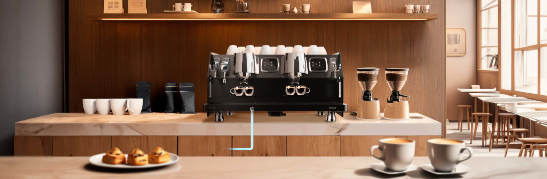 Ekspres CECOTEC Baristeo Regina Precyzja dla wymagających Wbudowana waga podwójny manometr kontrola proporcje ciśnienie smak konsystencja balans