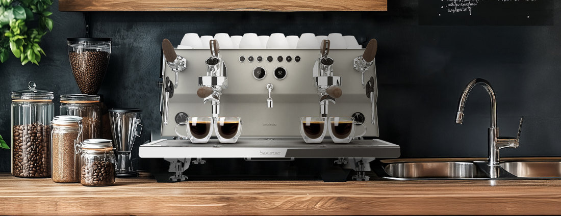 Ekspres CECOTEC Baristeo Gastro wygląd design prezentacja wizualizacja Pełnia smaku w każdej filiżance