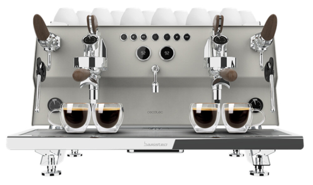 Ekspres CECOTEC Baristeo Gastro Efektywność i wygoda pracy Dwa portafiltry  podwójny dzióbek dwie porcje kawy