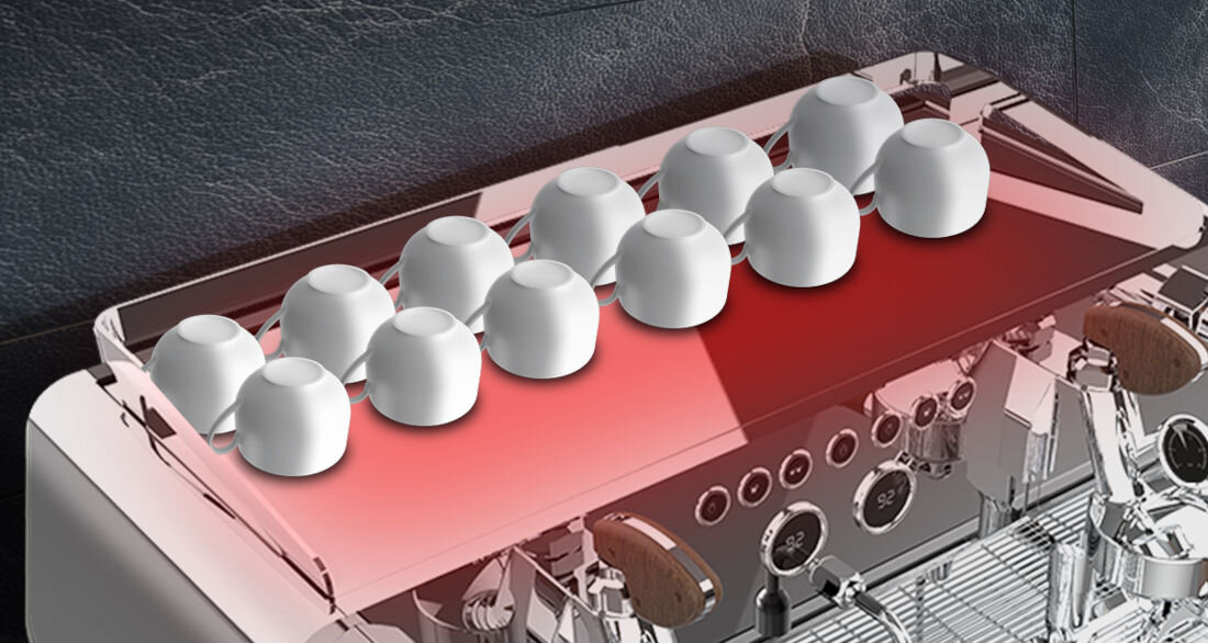 Ekspres CECOTEC Baristeo Gastro Dbałość o aromat Podgrzewana tacka na filiżanki temperatura smak detal