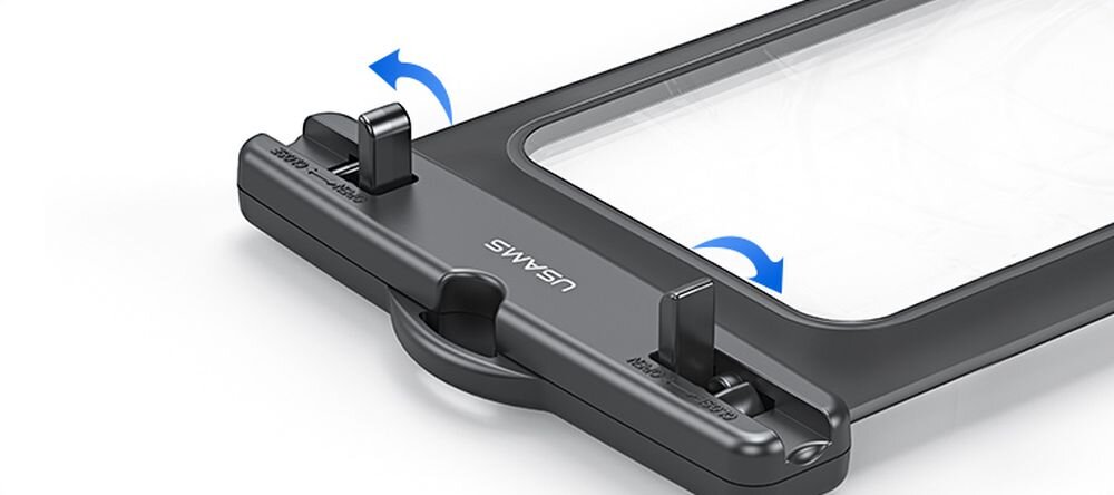 Etui wodoodporne USAMS US-YD012 dotykowe przezroczyste folia pasek na rękę