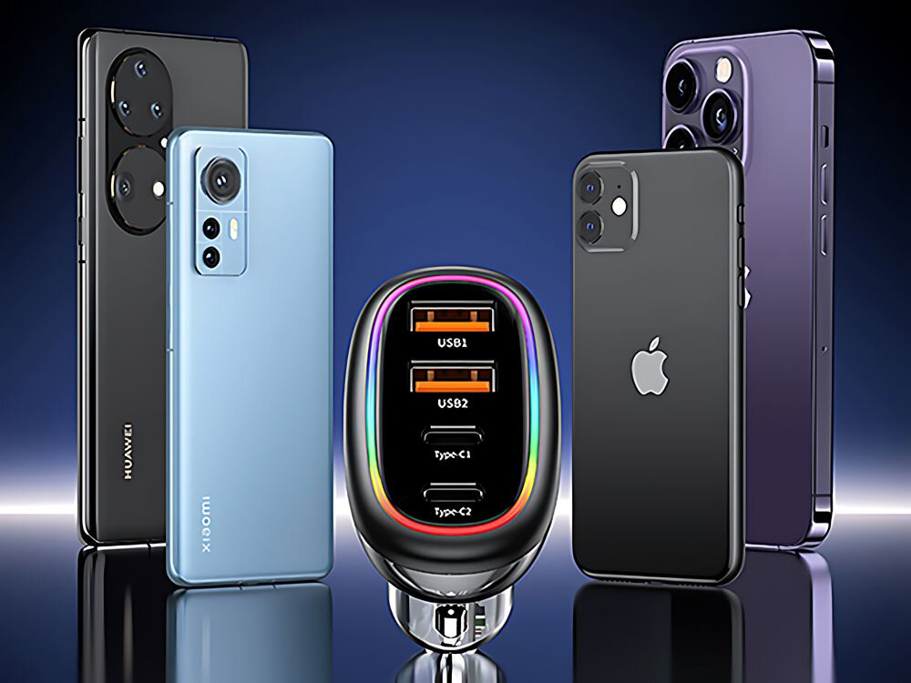 USAMS C34 Przeźroczysty design komponentów elektronicznych podświetleniu RGB