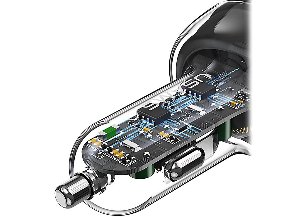 USAMS C34 cztery porty USB: dwa USB-A i dwa USB-C szybkie ładowanie PPS, PD3.0 oraz PD2.0 120 W