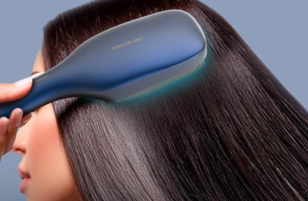 Szczotka prostująca CECOTEC Haircare Revitalize Aluminium Relaksujący masaż głowy kojący masaż rozluźnia napięcia poprawia ukrwienie skóry głowy realne wsparcie