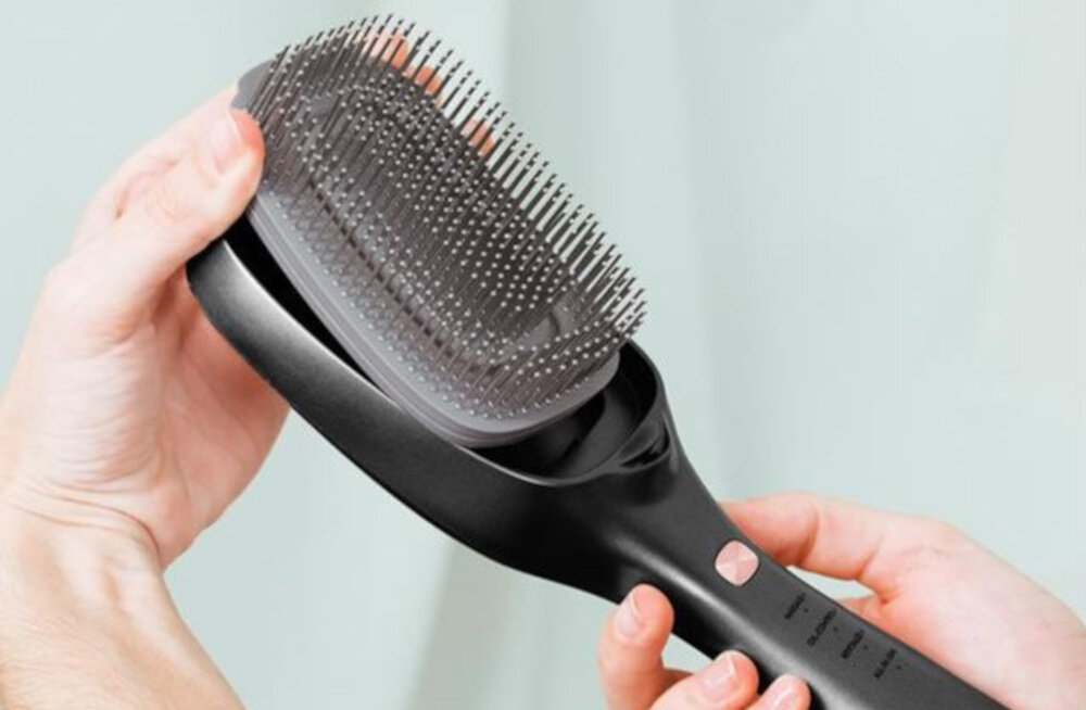 Szczotka prostująca CECOTEC Haircare Revitalize Aluminium Wygoda czyszczenia mocowana magnetycznie do korpusu łatwa do zdjęcia i wyczyszczenia higiena