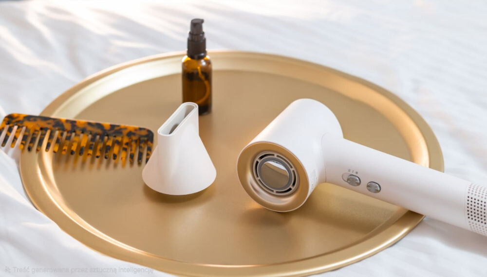 Suszarka INOLY Jet Dry Pearl White  1800W Efektywne suszenie włosów wygląd design wizualizacja prezentacja 