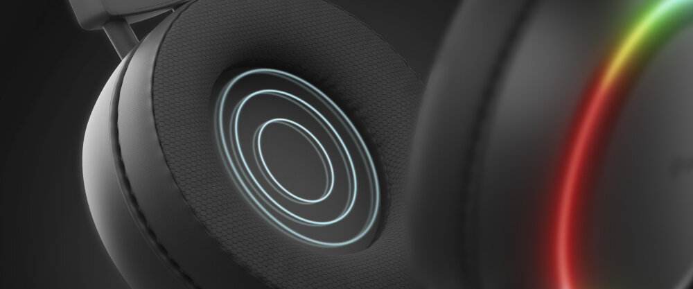 Słuchawki GENESIS Neon 613 G2 - Wysoka jakość dźwięku, przetwoniki 50 mm, pasmo przenoszenia 20 - 20000 Hz, kadr na nauszniki oraz membrany słuchawek