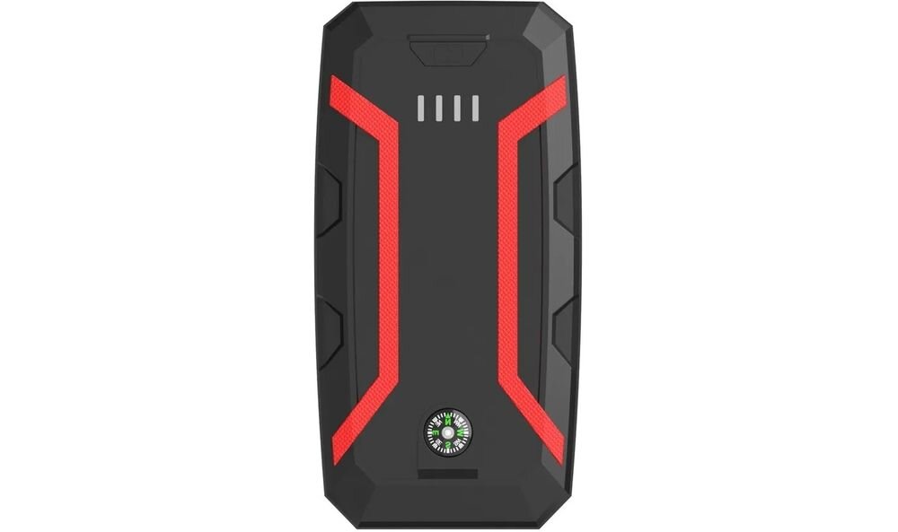 Urządzenie rozruchowe EXTRALINK Jump 2 kompaktowy rozmiar lekka konstrukcja do bagażnika i plecaka, urzadzenie na białym tle