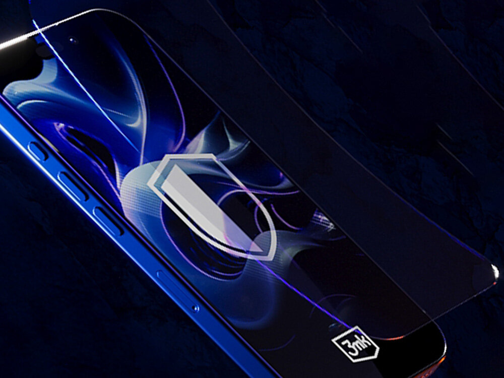 3MK FlexibleGlass - szkło nad ekranem na ciemnym tle