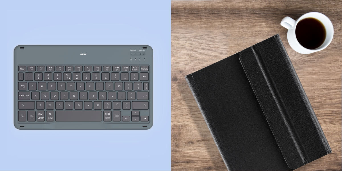 Etui HAMA Travel 500 Uniwersalne 7-11 cali Czarny Klawiatura Idealna w podróży