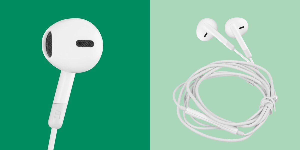 Słuchawki douszne HAMA Season II - Trwałość na co dzień, Kink protector, kabel o długości 120 cm, słuchawki z końcówką USB-C na zielonym tle