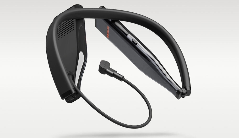 Opaska na szyję VITURE Pro NKBD 128GB Czarny prezentacja opaski na jasnym tle system rozpoznawania gestów prosta obsługa wspierane przez sztuczną inteligencję