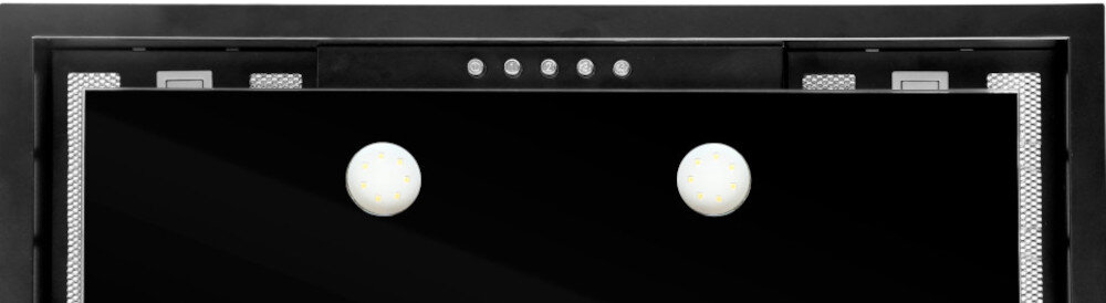 Okap VDB WGS 60/35 Czarny led 