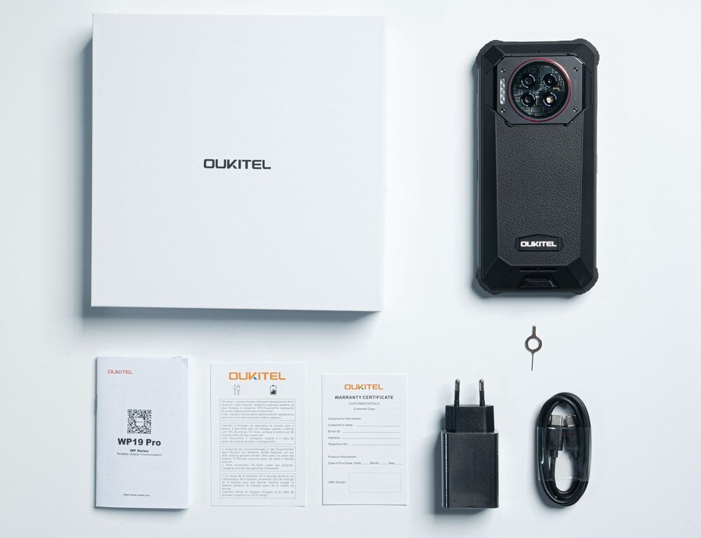 Smartfon OUKITEL WP19 Pro zestaw
