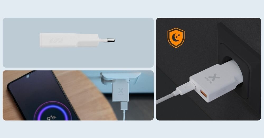 Ładowarka sieciowa XTORM Go2 SlimeLine czuwanie zabezpieczenia  