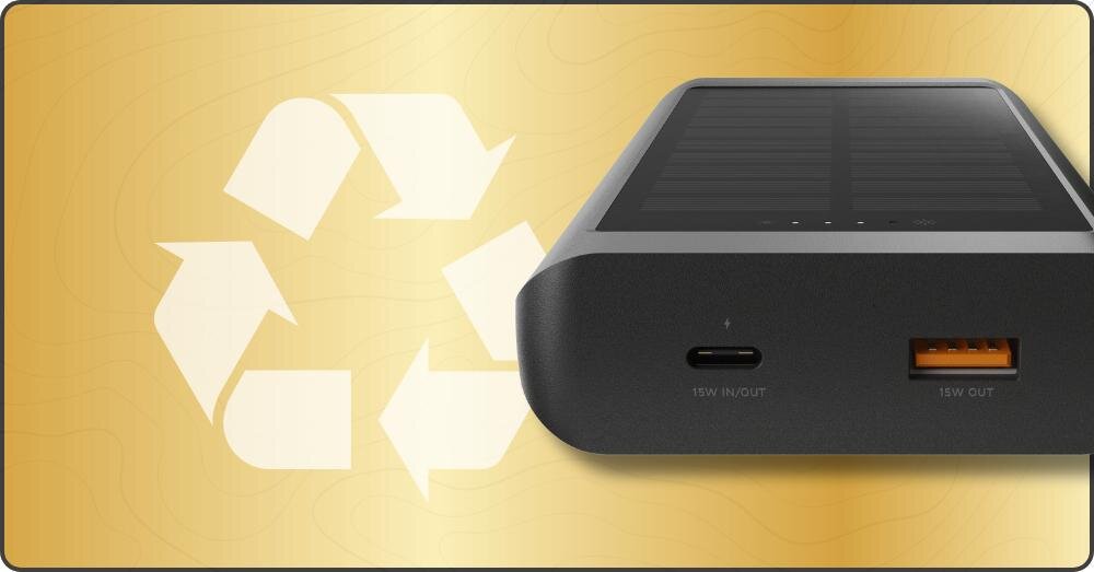 Powerbank solarny XTORM Go2 10.000 mAh 15 W 85% tworzywa sztucznego z recyklingu