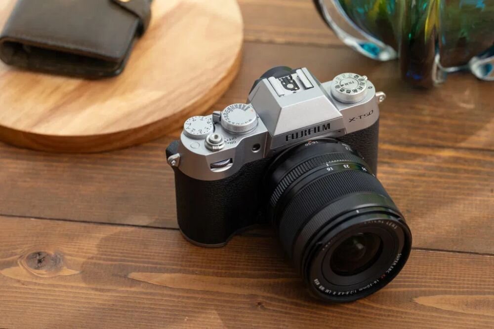 FUJIFILM X-T50 pokrętła sterowania migawka ekspozycja przysłona kontrola