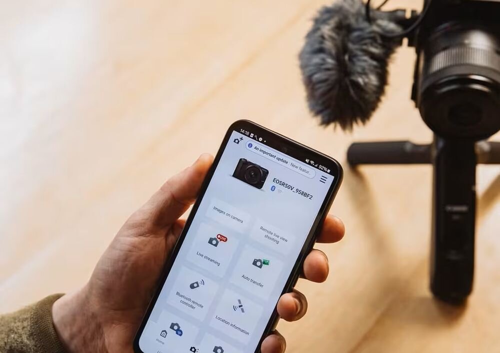 Canon RF-S 14-30 mm f-4.0-6.3 IS STM PZ zdalne sterowanie zoomem smartfon regulacja prędkości