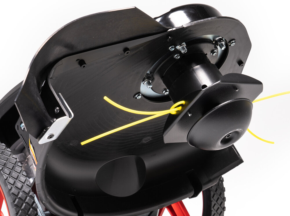 Kosiarka spalinowa NAC LP60-173-HW-2 Ducar DV170 600mm 2.75kW zbliżenie na żyłkę i system tnący system tnący oparty na żyłce o średnicy 4 mm i długości 51 cm precyzyjne cięcie bez ryzyka uszkodzenia podłoża szeroki zakres pracy sześć wysokości cięcia od 40 do 95 mm estetyczny wygląd trawy wspiera jej zdrowy wzrost