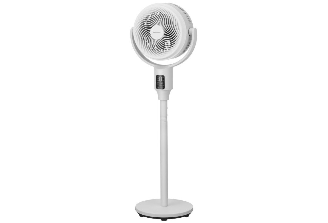 Wentylator HISENSE HCF599SW Wygodne sterowanie Pilot zdalnego sterowania ustawienia wygoda komfort bez wstawania z fotela czy łóżka