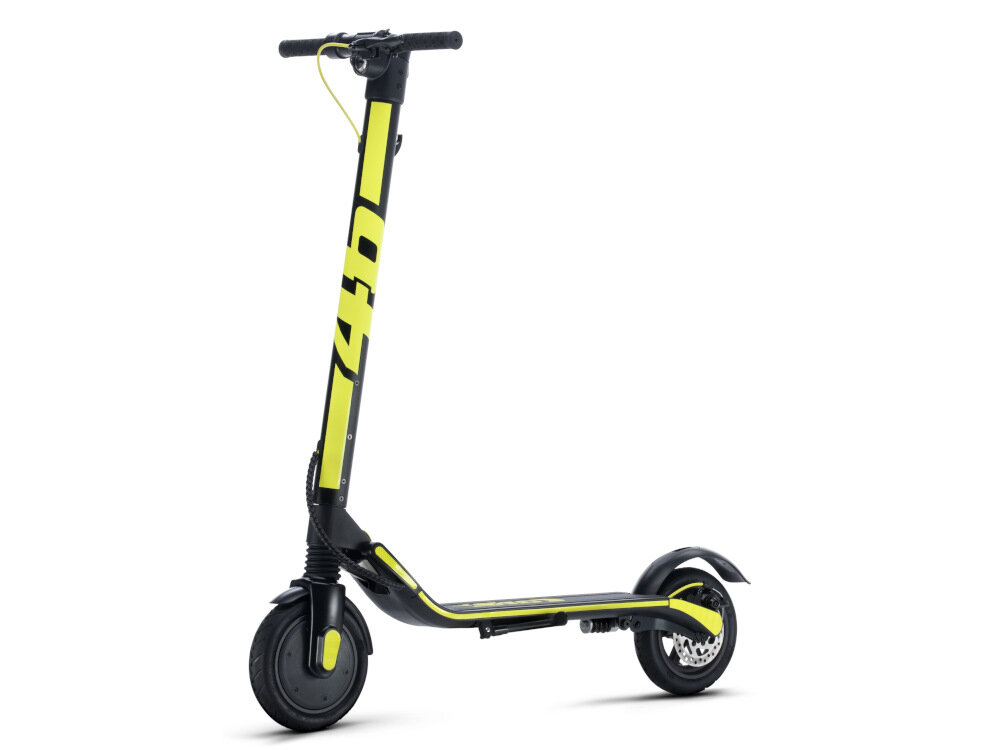 Hulajnoga elektryczna VR46 UP- Czarno-żółty oświetlenie przednie tylne LED